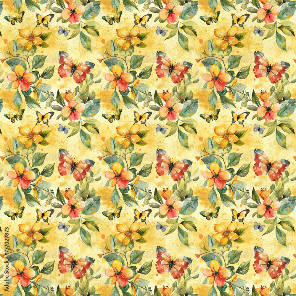 Spring Floral Patterns, AI generated
