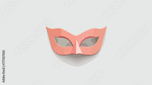 Realistic design element mask flat vector isolated on