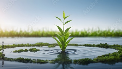 Plants flourishes in aquatic environments #777030441