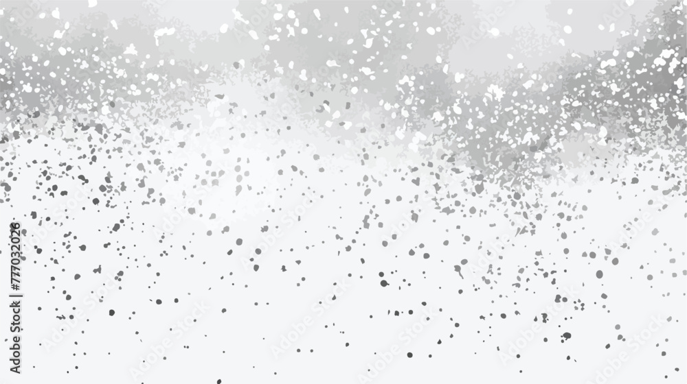 Silver grainy abstract texture. Snowfall effect. Distr