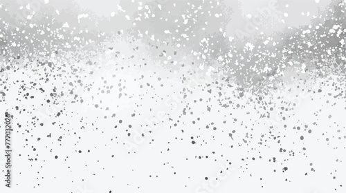 Silver grainy abstract texture. Snowfall effect. Distr