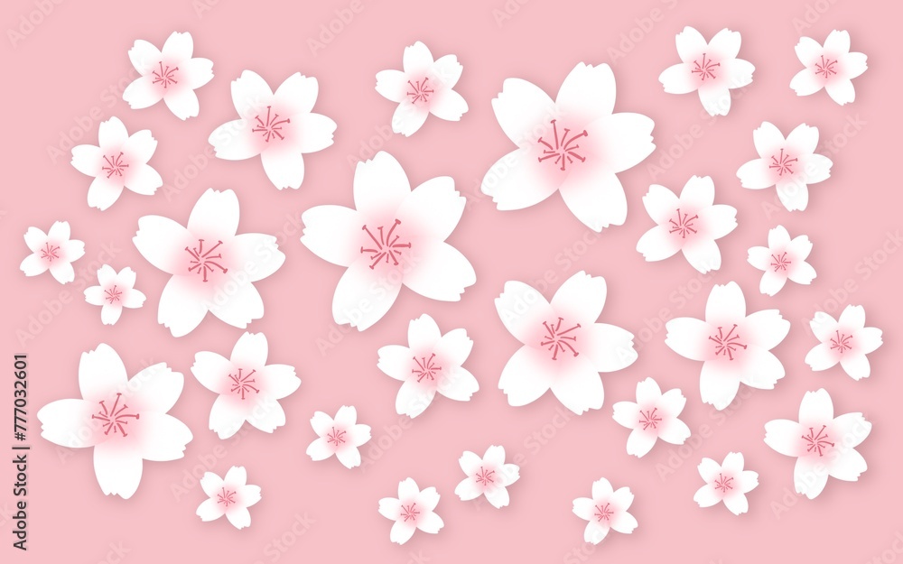 cherry blossom seamless pattern