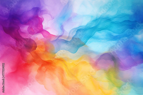 abstract watercolor rainbow background
