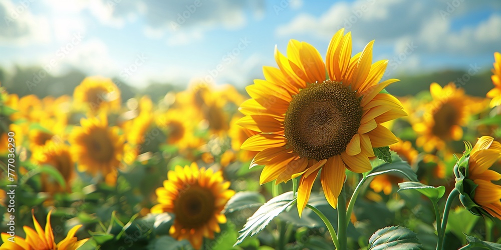 Radiant Sunflowers A Field of Vibrancy Generative AI Radiant Sunflowers A Field of Vibrancy Generative AI