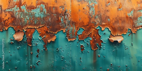 Rustic Texture An Artistic Exploration of Rust and Peeling Paint Generative AI © Bipul Kumar