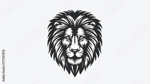 Lion Face heraldic animal element. Heraldic Coat
