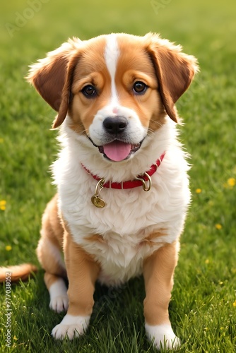 Adorable Dog With Happy Face