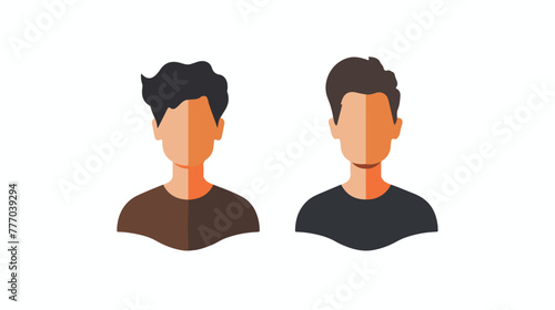 Men - vector icon Flat vector isolated on white background