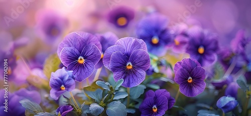 Vivid Violet Garden A Symphony of Nature s Palette Generative AI
