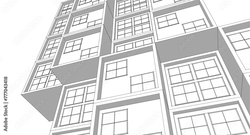 sketch of house sketch of house