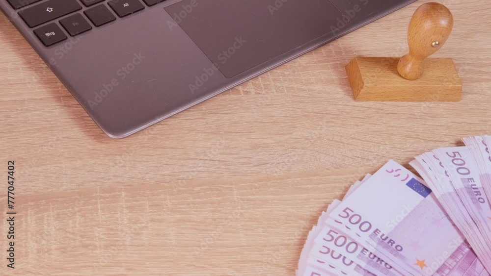 Close-up of female bank employee's hands counting euro bills, paper money of european union, banknotes on table, Currency Handling Expertise, Money Management Accuracy Close-up of female bank employee's hands counting euro bills, paper money of european union, banknotes on table, Currency Handling Expertise, Money Management Accuracy