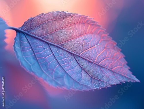 The Transient Leaf A Study in the Ephemeral Nature of Life Generative AI photo