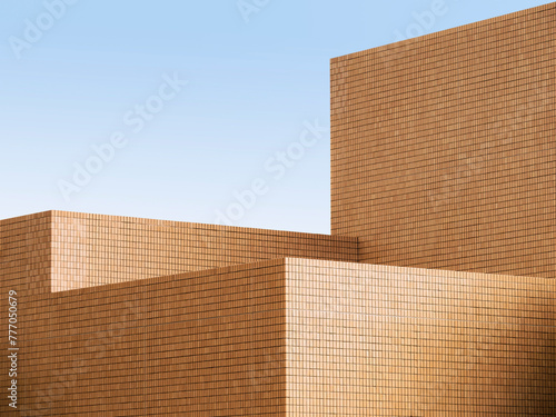 Geometric Building Architecture details Minimal building background © VTT Studio