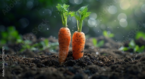 Nature's Gift The Growth of Carrots Generative AI