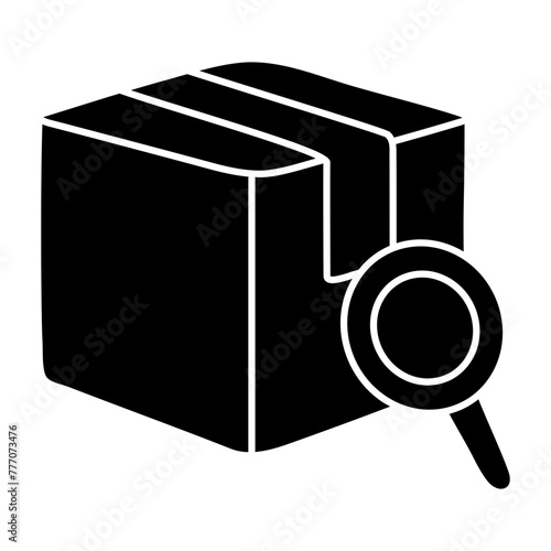 Perfect design icon of search parcel 

