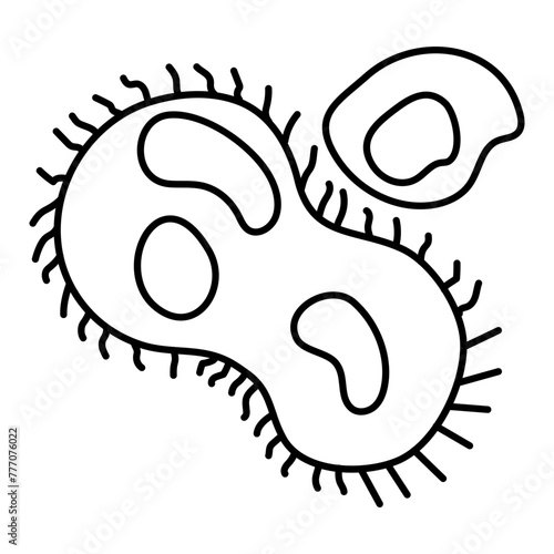 Perfect design icon of bacteria

