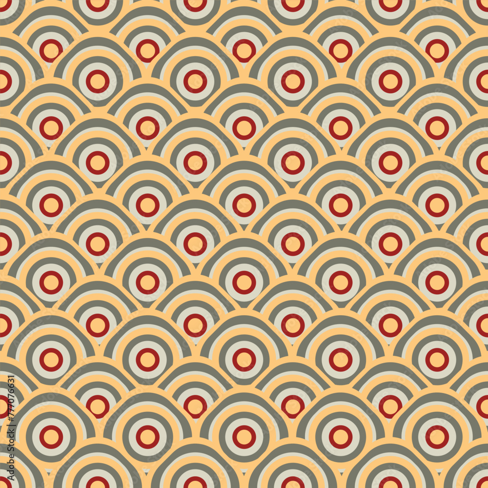 Geometric fabric fish scales Seigaiha seamless pattern on background. geometric fish scales Seigaiha. for vector fish scale Seigaiha pattern fashion fabric design carpet, clothing, wrapping, wallpaper Geometric fabric fish scales Seigaiha seamless pattern on background. geometric fish scales Seigaiha. for vector fish scale Seigaiha pattern fashion fabric design carpet, clothing, wrapping, wallpaper