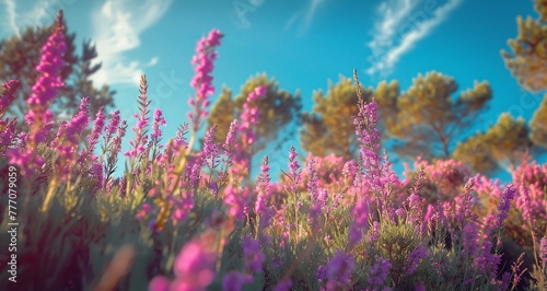 Blossoming Dreams A Vivid Imagination of a Flower-Filled Field Generative AI