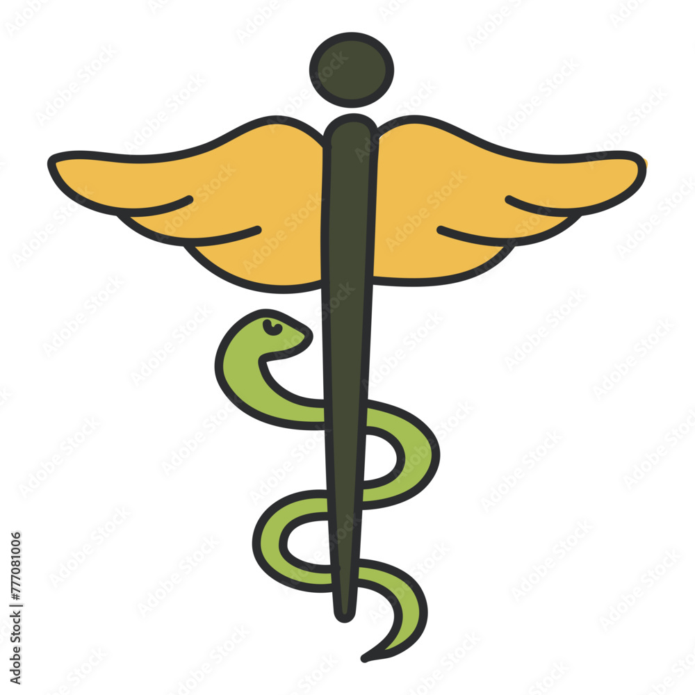 Editable design icon of caduceus
Editable design icon of caduceus