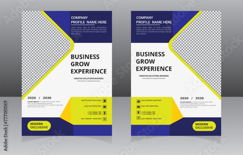 New business flyer design print ready 