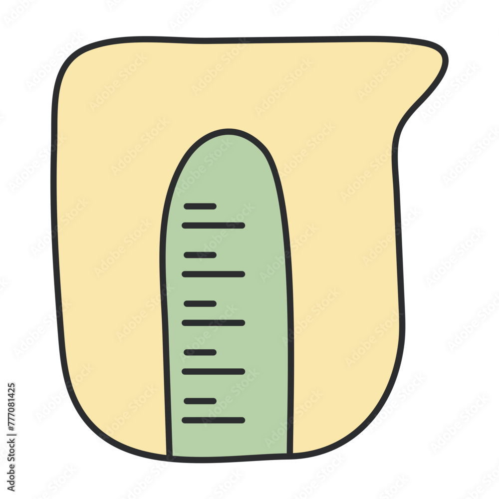 An editable design icon of chemical beaker
An editable design icon of chemical beaker