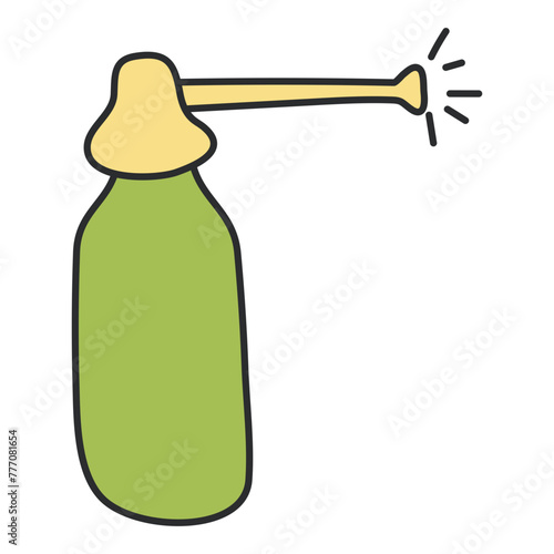 Trendy design icon of inhaler 

