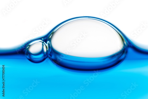 Blue bokeh  bubbles  circles  beautiful underwater  beautiful blurred background..