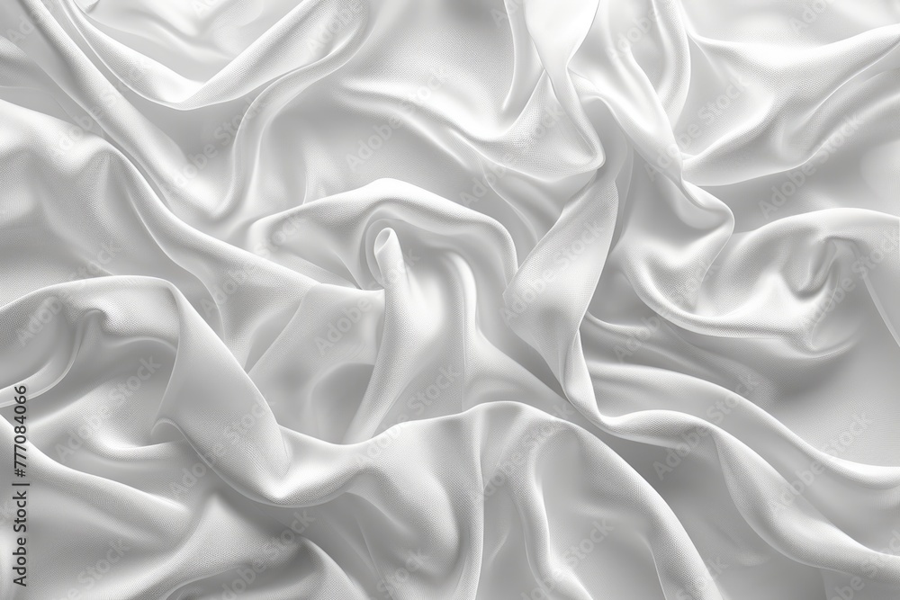 Soft wave abstract on white cloth background. Soft wave abstract on white cloth background.