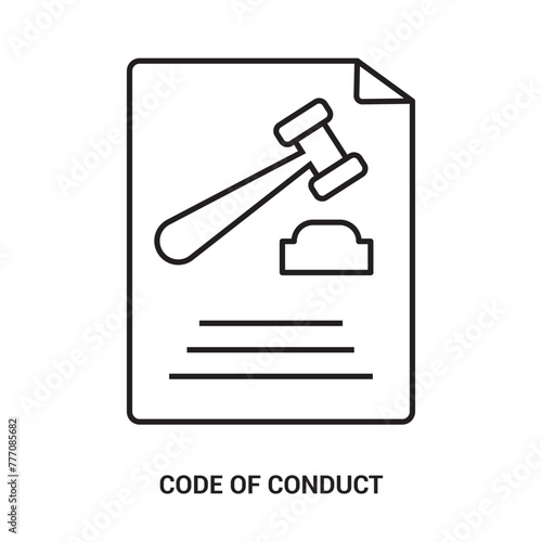Ethics icon, Core ethical value of any business company symbol. Morality and integrity with trust in principle vector. Corporate justice scale in equilibrium sign. 