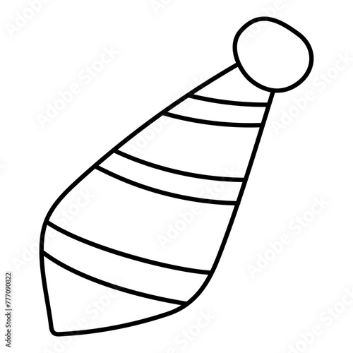 A colored design icon of tie

