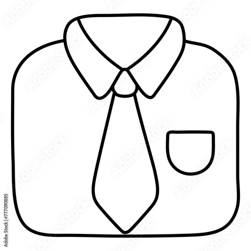 An icon design of formal shirt

