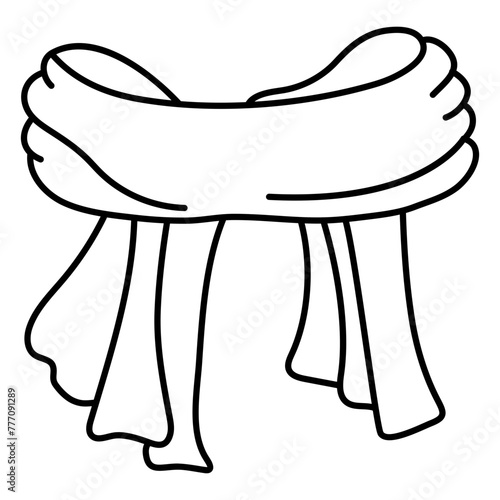 Creative design icon of muffler

