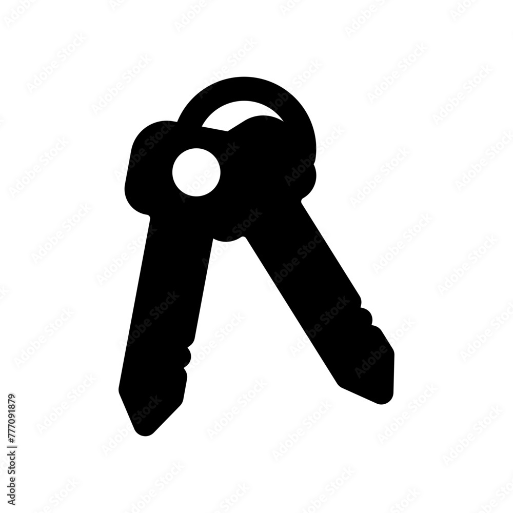 key house icon solid key house icon solid