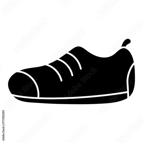 Modern design icon of snicker shoe


