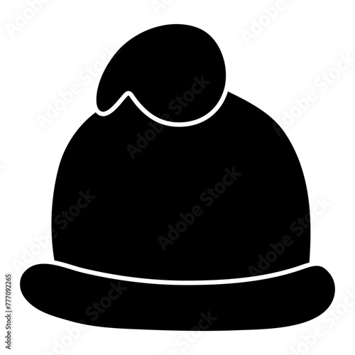 A beautiful design icon of winter cap

