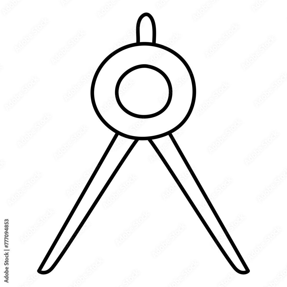 An icon design of drawing compass
An icon design of drawing compass