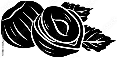 walnut illustration hazelnut silhouette pecan logo nut icon healthy outline cashew food seed leaf almond branch snack tree leaves shape plant pistachio diet for vector graphic background