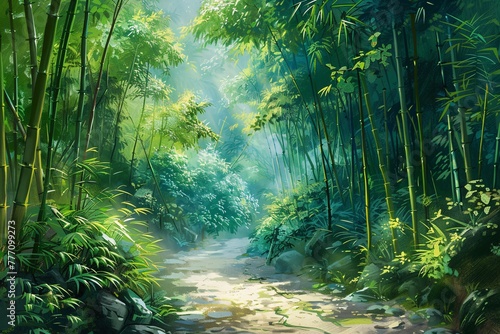 The Enchanted Path Through the Bamboo Forest Generative AI