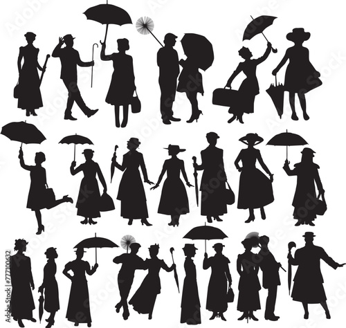 PrintMary Poppins EPS; Mary Poppins silhouette; Mary poppins umbrella; Eps; Png; Digital Downlod; Mary Poppins Bundle;