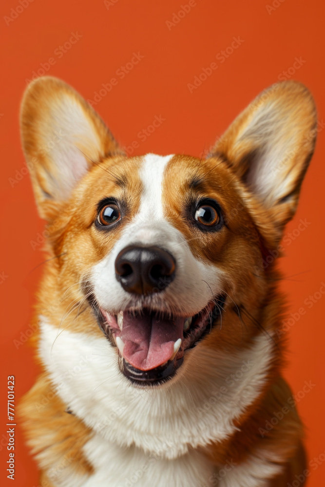 A closeup of a cute happy corgi A closeup of a cute happy corgi