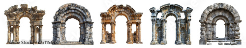 Ancient roman arch set PNG. Ancient Greek arch of triumph PNG. Ancient Greek architecture including he Doric order, the Ionic order, and the Corinthian order PNG photo