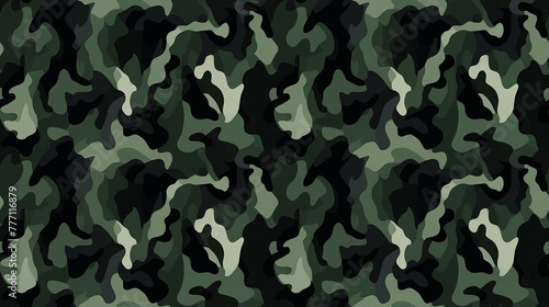 texture camouflage militaire qui se répète - sans bord 