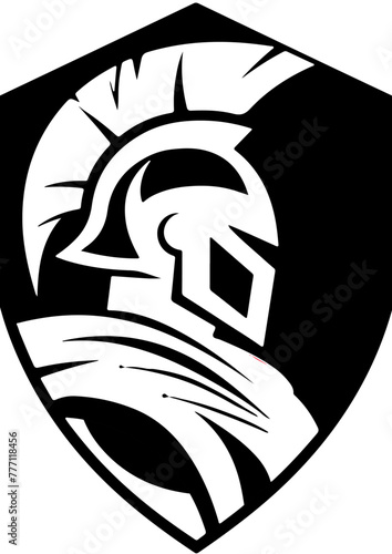 Spartaner Logo Vektor Design, Branding, KI generiert