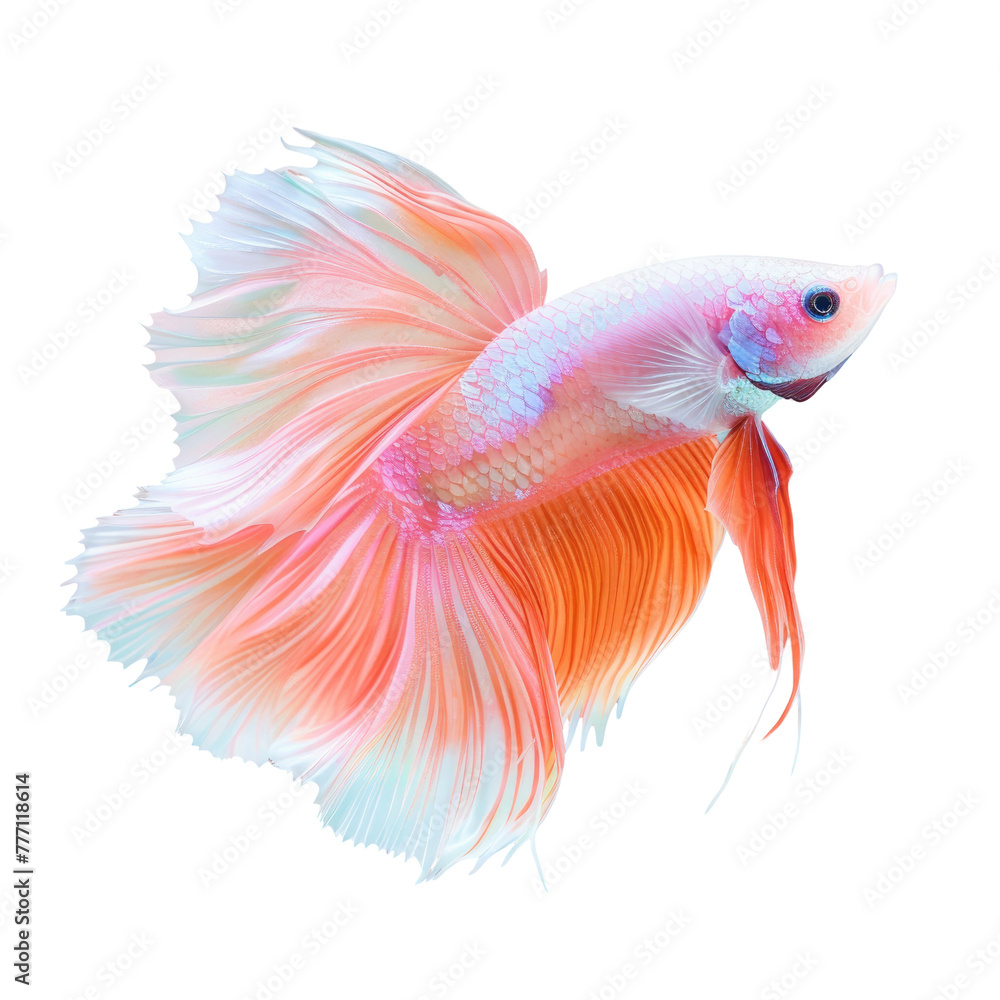 A close up of a fish with a Transparent Background