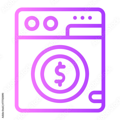 money laundering gradient icon