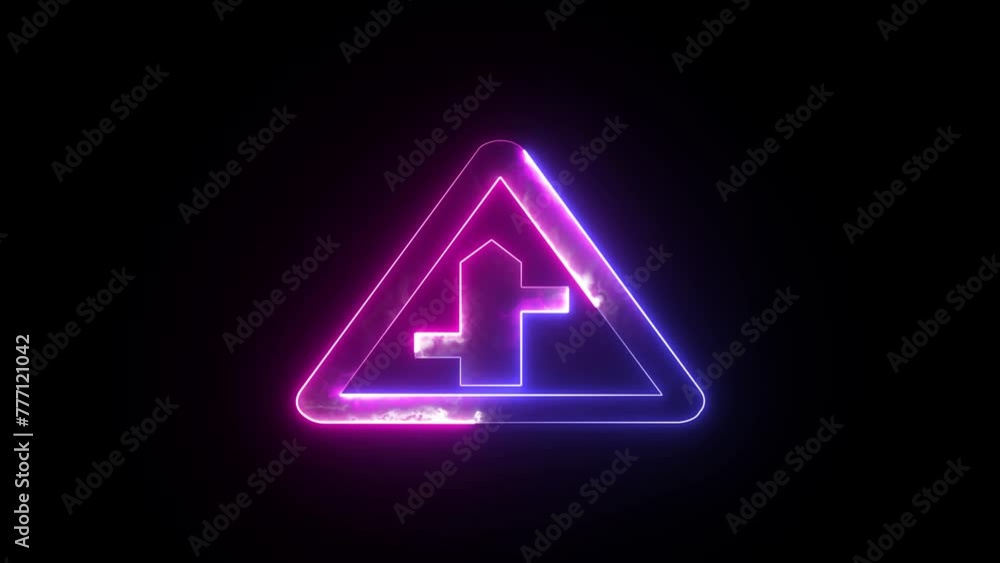 European road sign. warning indications of danger European road sign. warning indications of danger