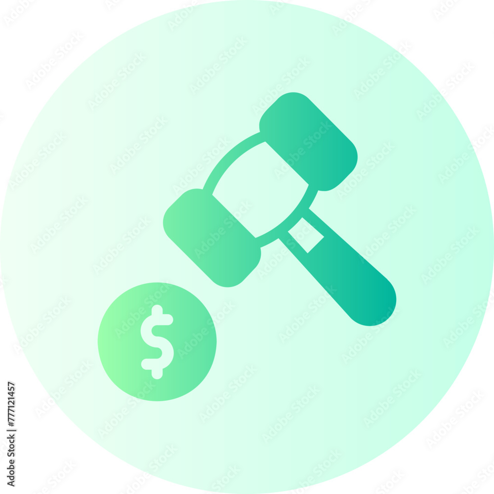 hammer gradient icon hammer gradient icon