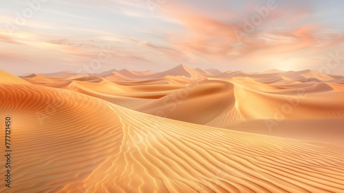Captivating sahara desert landscape in egypt with mesmerizing undulating sand dunes © Ilja