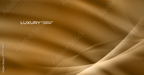 Luxury wave style abstract background design.