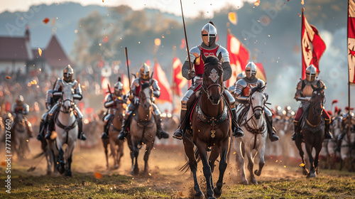knights on the battlefield